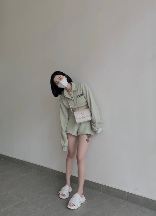 聖Y羅-BOX SAINT LAURENT 豆腐包 小號 奶白色