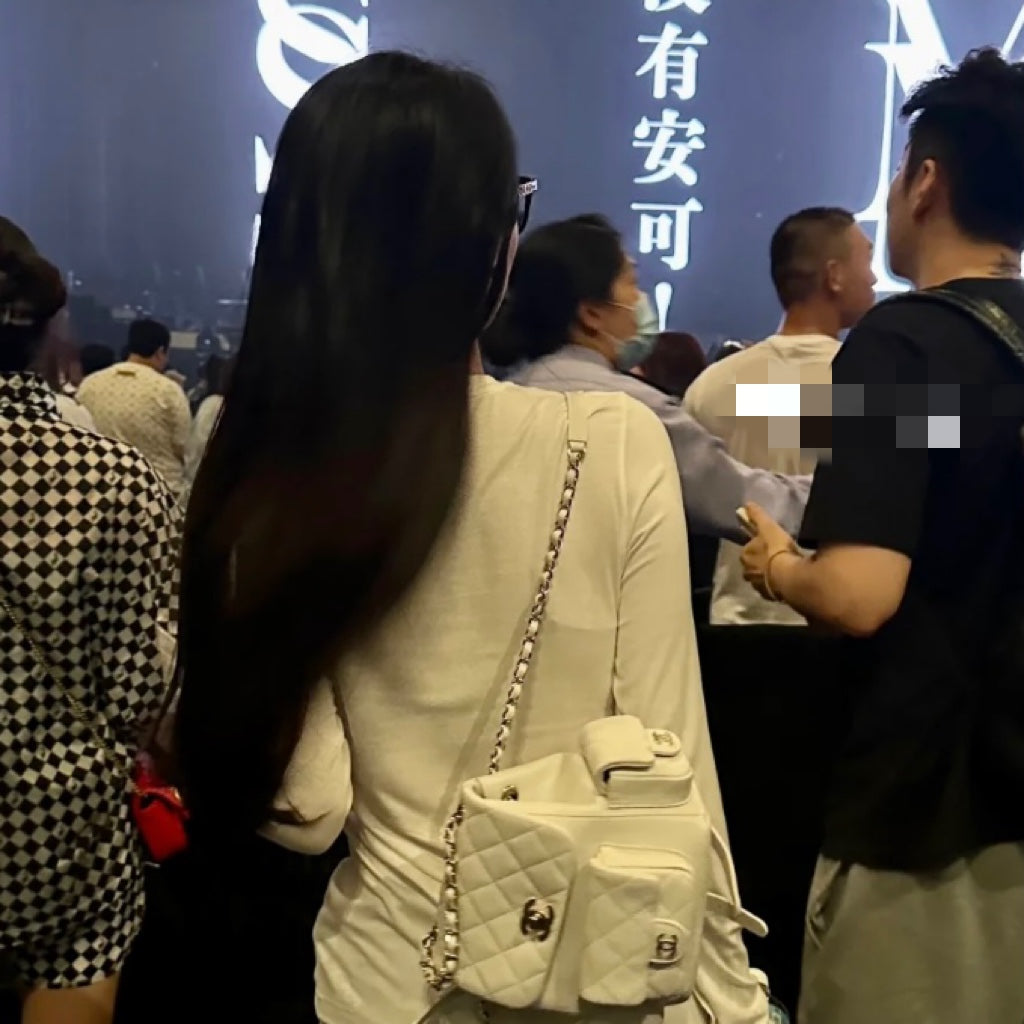 小香家-新款坦克Duma雙肩小號 兩側口袋 白色