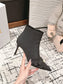 迪D家-2024尖頭靴 黑色