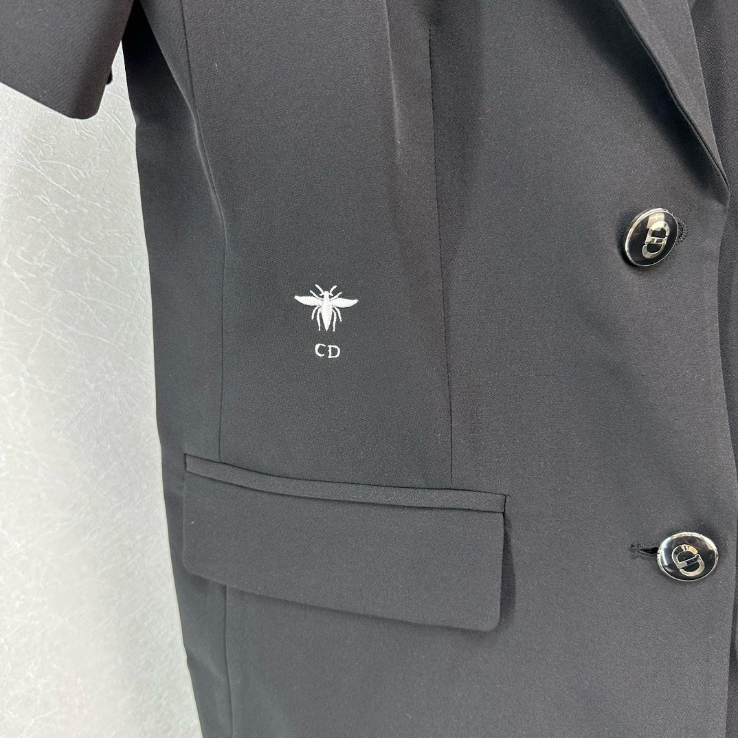 迪D家-2403 休閒西服套裝輕薄款 黑色