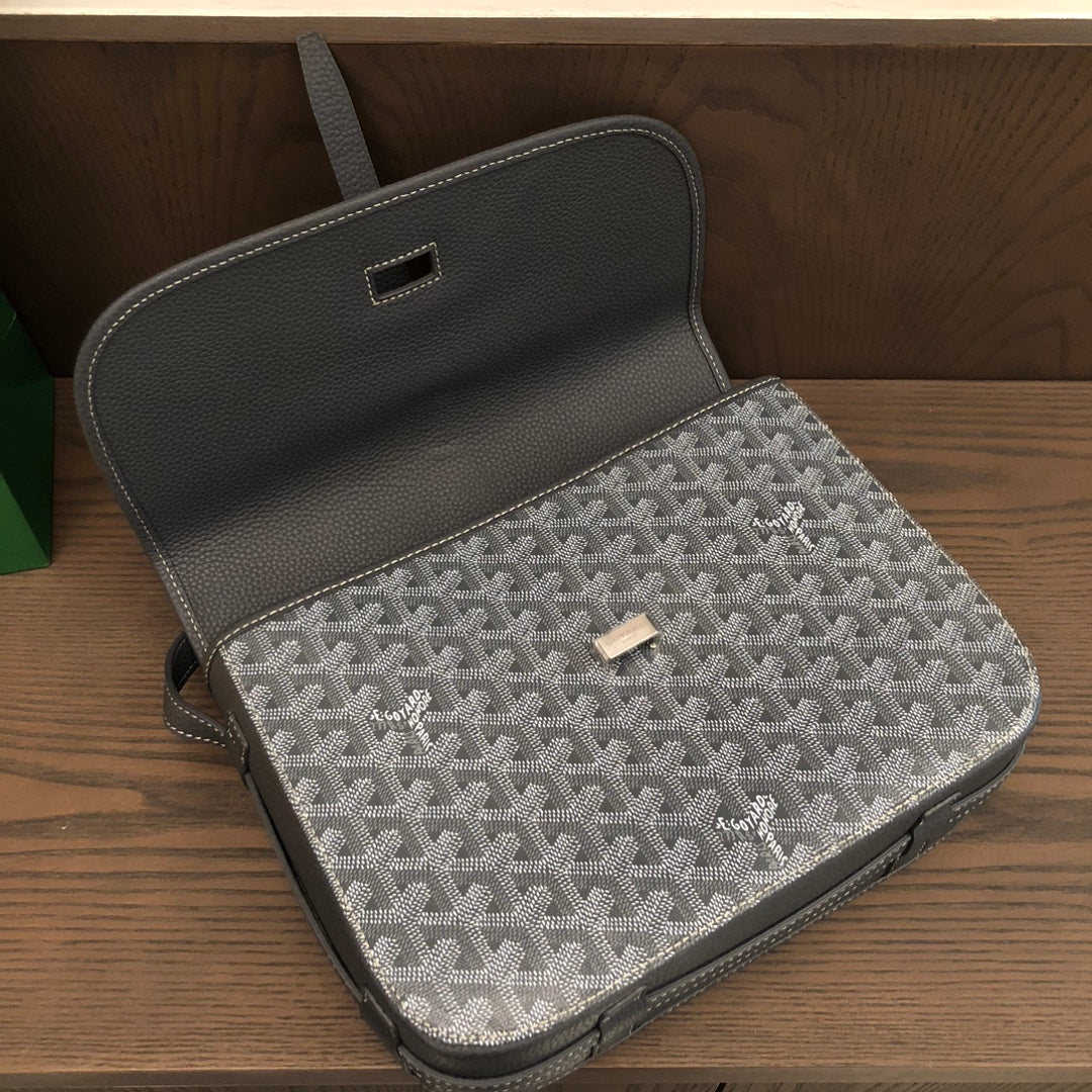 戈G家-Goyard 郵差包 灰色