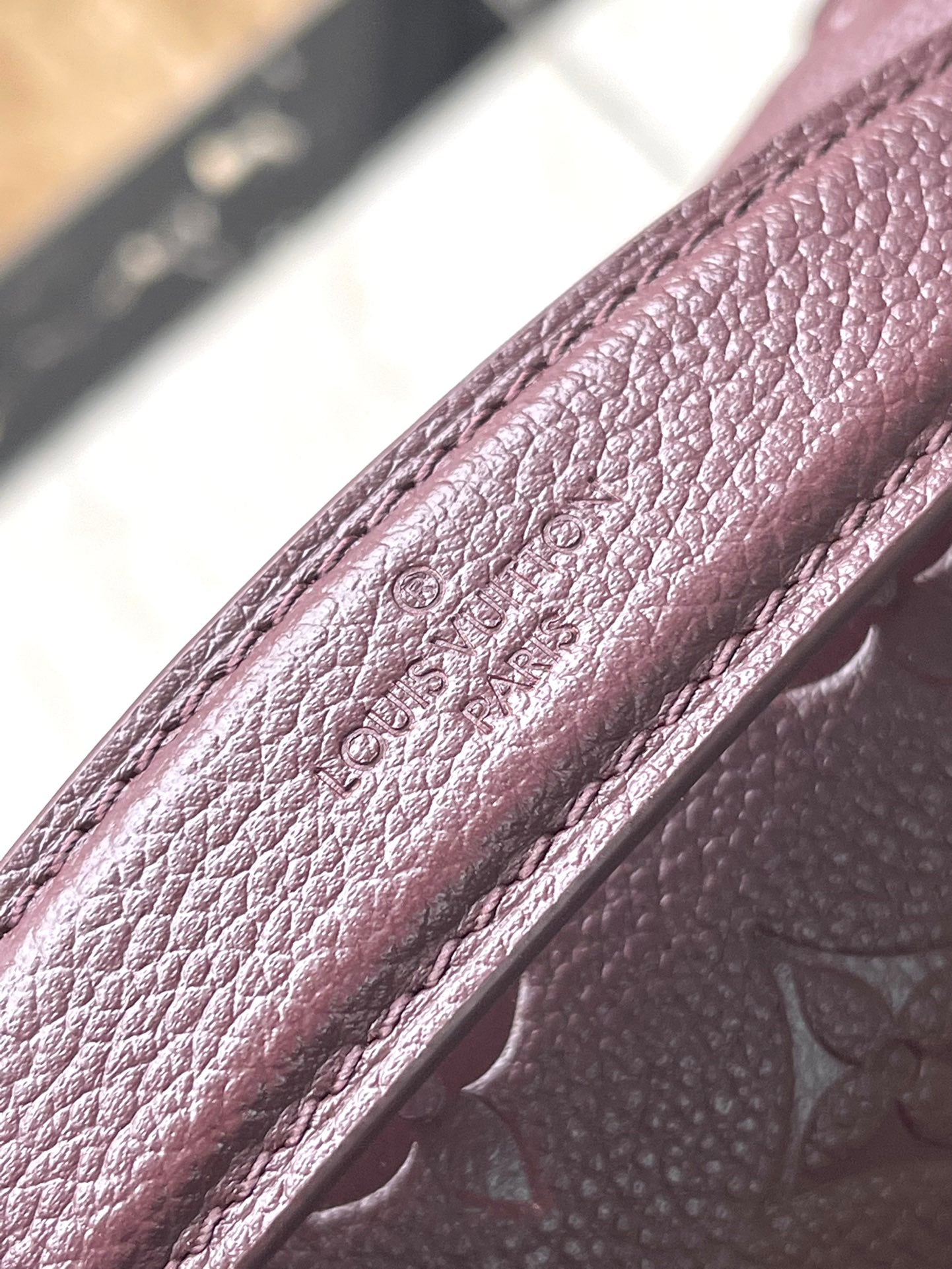 M46613 路L家-Pochette Metis 經典花紋牛皮 酒紅色
