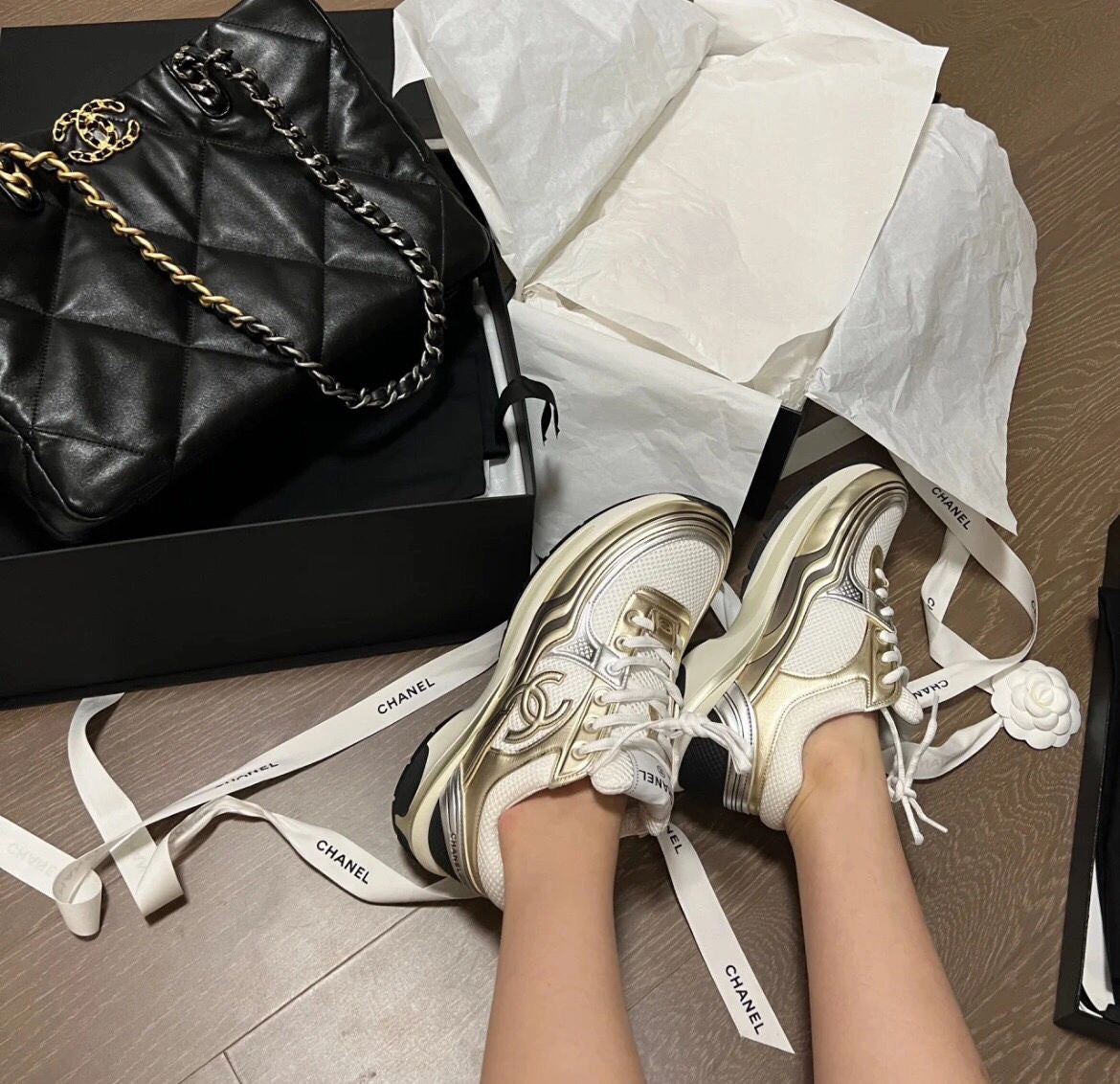 小香家-2023秋冬新款 運動鞋 升級版 金色