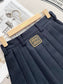 穆M家-2404  金線刺繡A字短裙