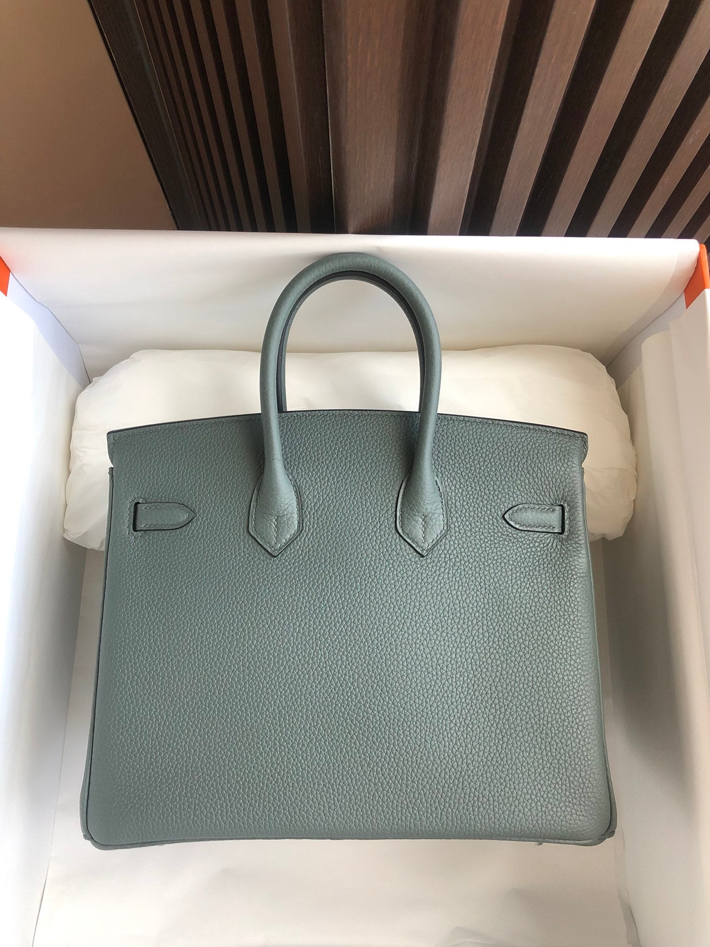 小愛款-Birkin 25 Togo 杏仁綠 銀扣