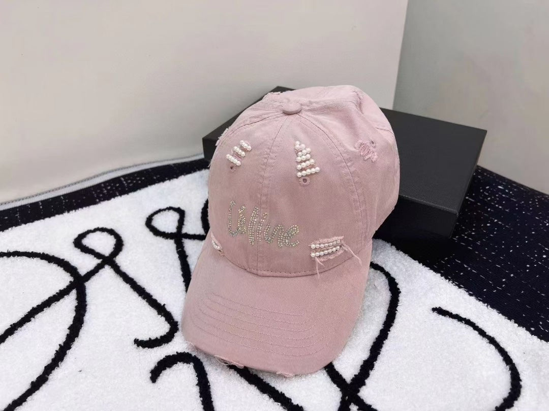 賽C家-新款重工珍珠棒球帽