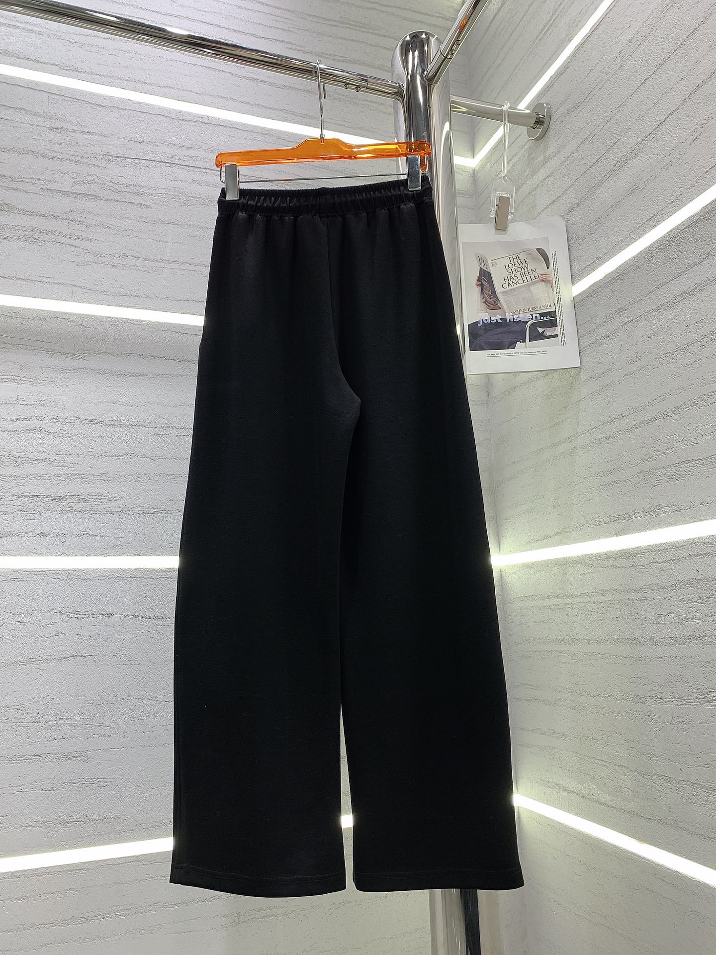 小香家-2403 新款側金屬鑽牌闊腿褲