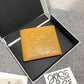 羅L威-Brand bifold wallet系列男士對折短夾 黃色