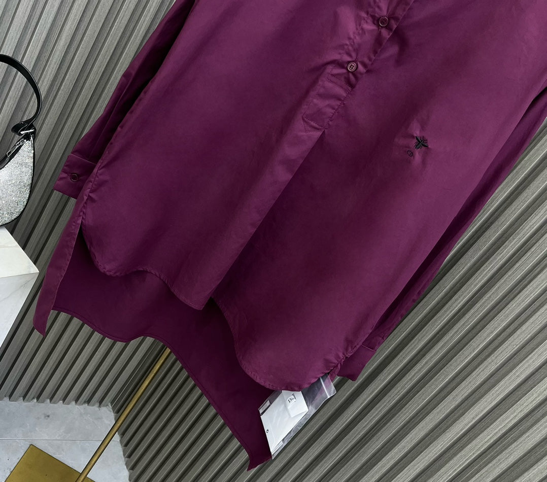 迪D家-2403 24新品上架前短後長立靜襯衣