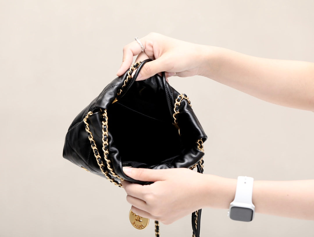 小香家-2023春夏新款 22BAG Mini 黑金色