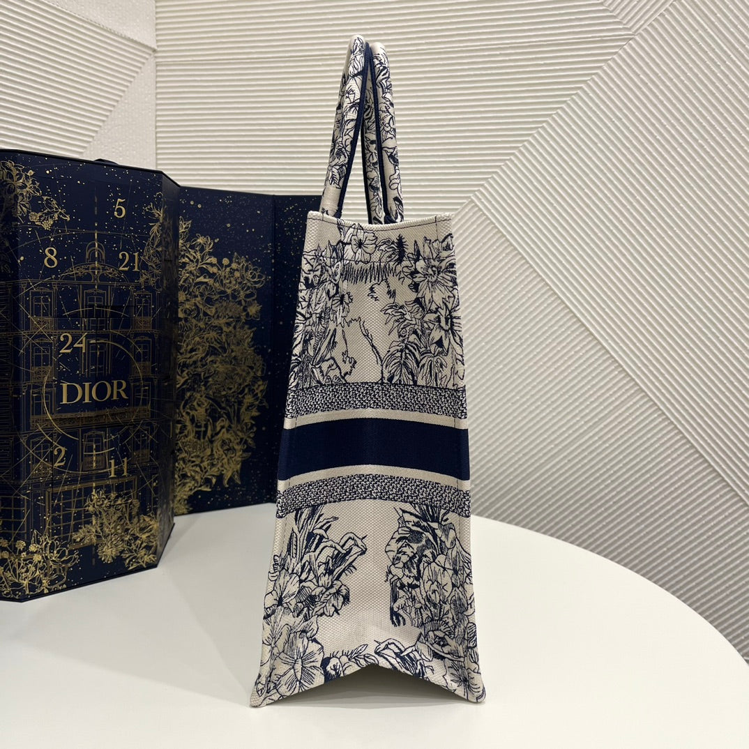 迪D家-BookTote 聖誕限量系列 藍色 42x18x35cm