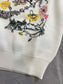 迪D家-2403 24早春最新花卉系列重工刺繡花朵針織背心 白色
