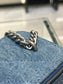 小香家-2023 丹寧牛仔愛心扣 小方盒 淺藍銀扣