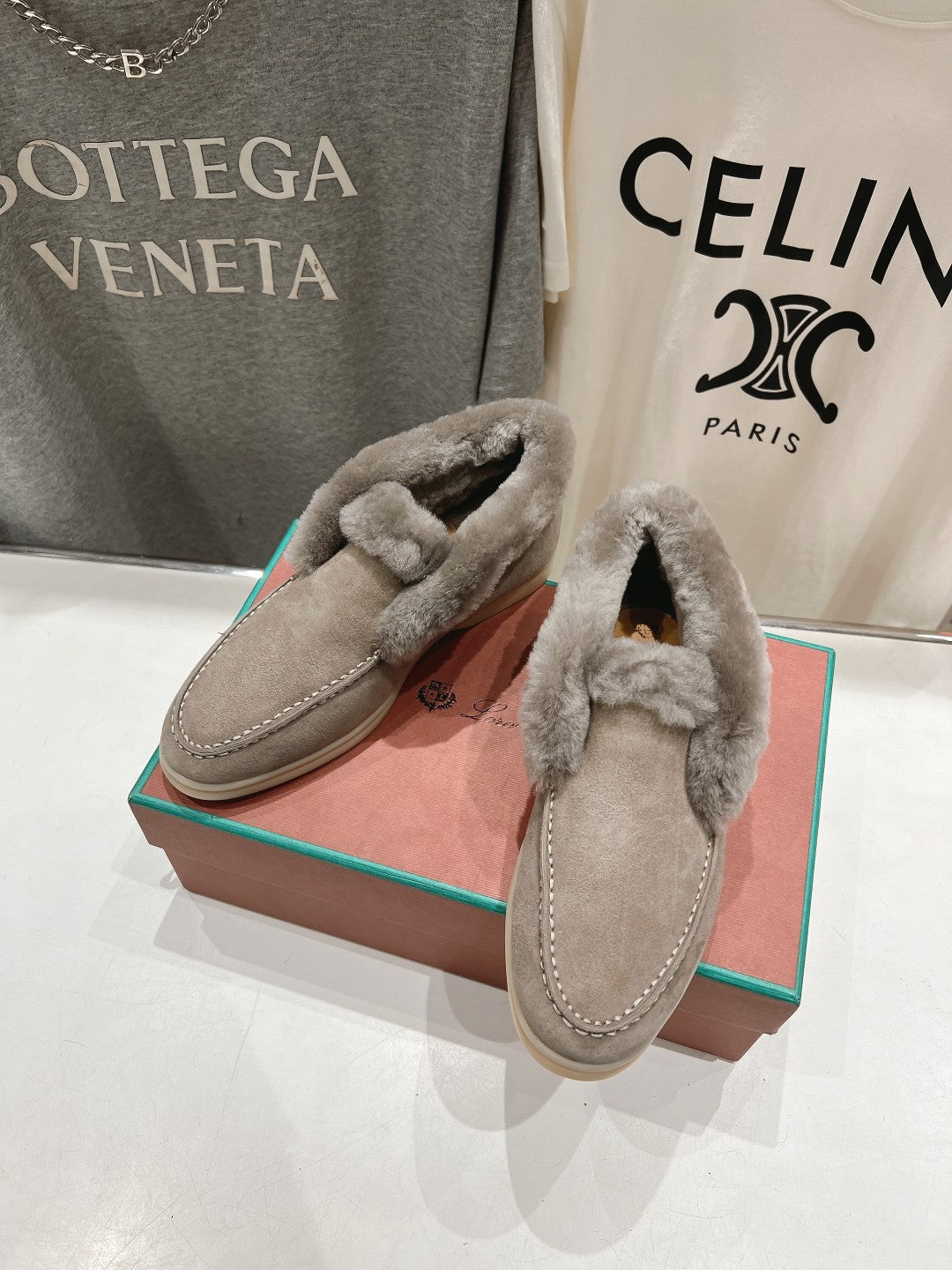 L-Piana-2024 經典羊毛樂福鞋 咖啡色