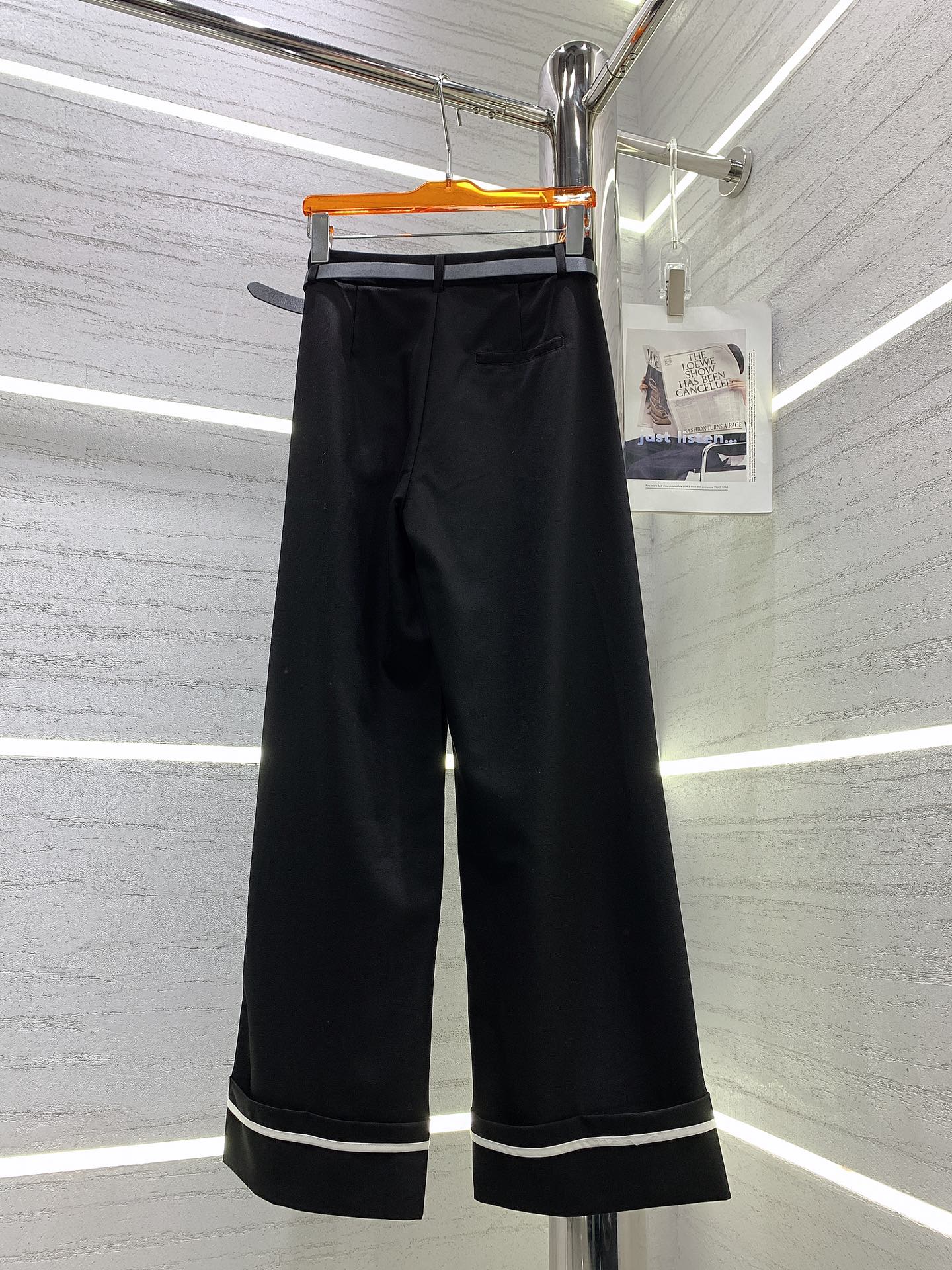 巴黎世-2403 新款捲邊西裝褲