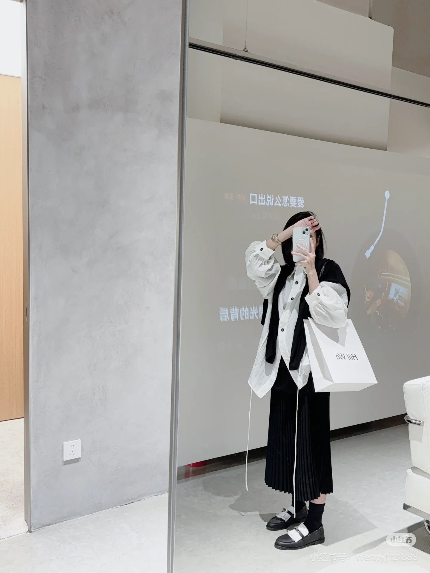 小愛款-2024Kelly扣平底鞋 黑色