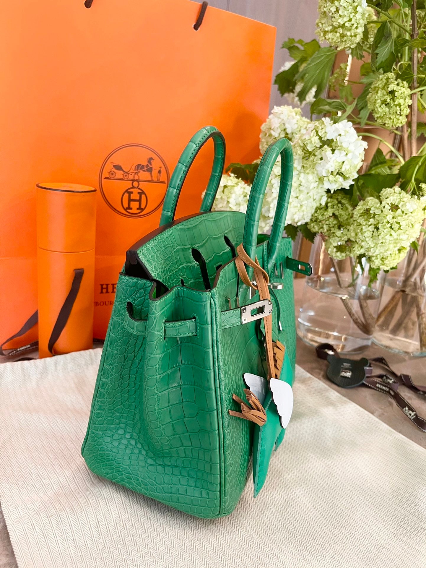 小愛款-Birkin25 霧面 仙人掌綠 銀扣