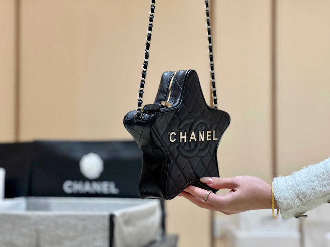 小香家-Chanel 24c 早春度假系列限量版 星星包 黑色