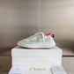 克羅C-Nama sneaker彩虹系列 網面拼色休閒運動鞋 白粉色