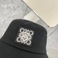 羅L家-2024新款 簡約Logo漁夫帽 黑色
