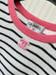小香家-2403 條紋針織短袖上衣