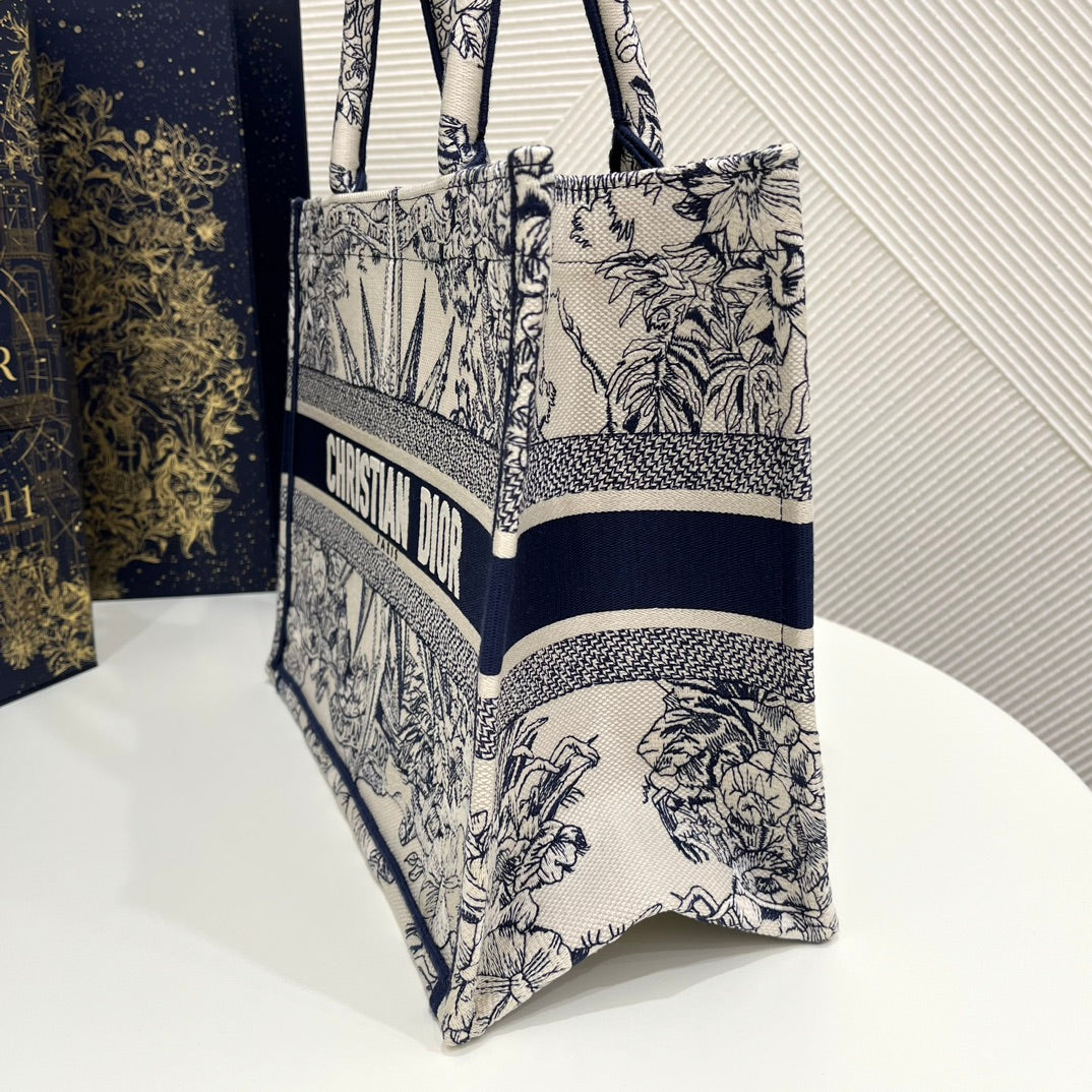 迪D家-BookTote 聖誕限量系列 藍色 36x18x28cm