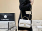 小香家-2023春夏新款 羊皮CF包 白色 上身圖