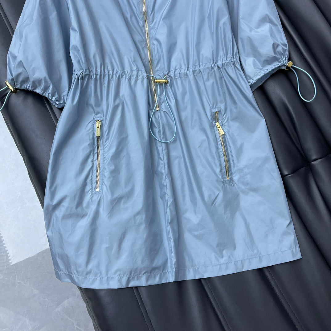 穆M家-2404  24新品上架抽繩收腰連身裙