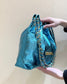 小香家-25C 22Bag 金屬皮 藍色
