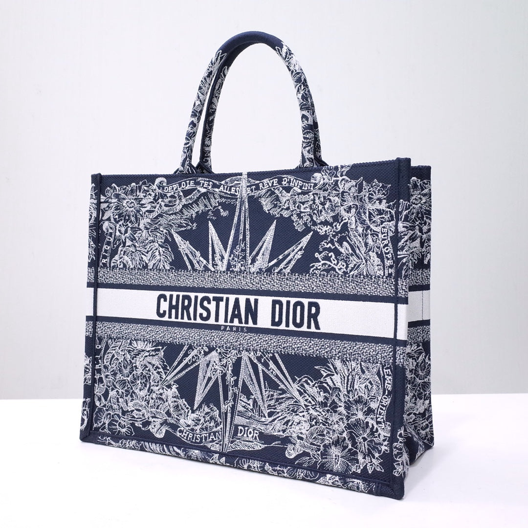 迪D家 Book Tote 復古印花圖 大號41.5cm