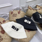 穆M家-新款百搭字母刺繡漁夫帽