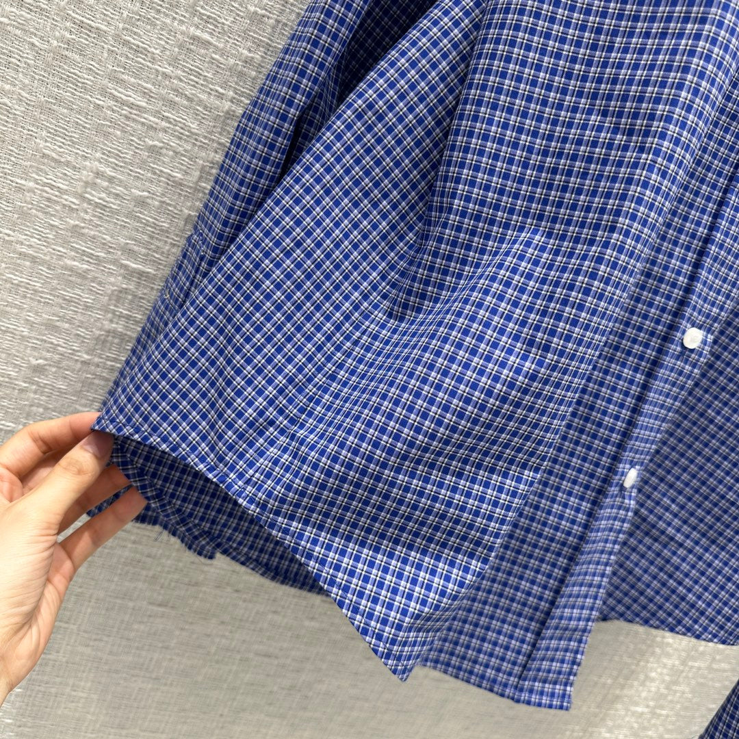 穆M家-2404 24春夏新品本季最火格紋襯衫