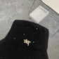 迪D家-2024新款簡約遮陽漁夫帽 黑色