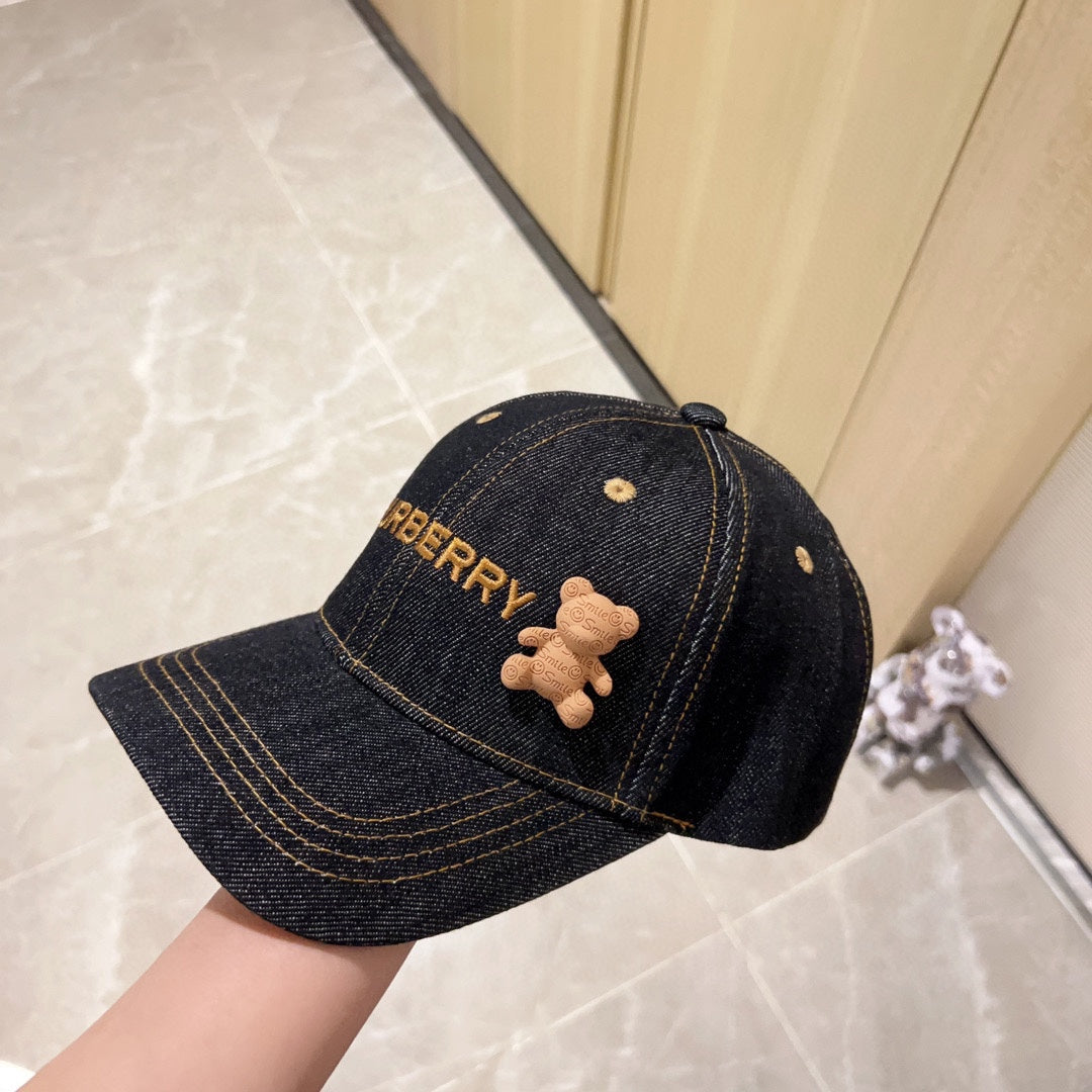巴B家-2023新款刺繡小熊棒球帽