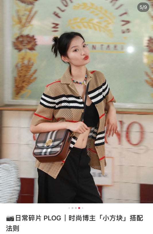 巴B家-Elizabeth Bag 小號 格紋款