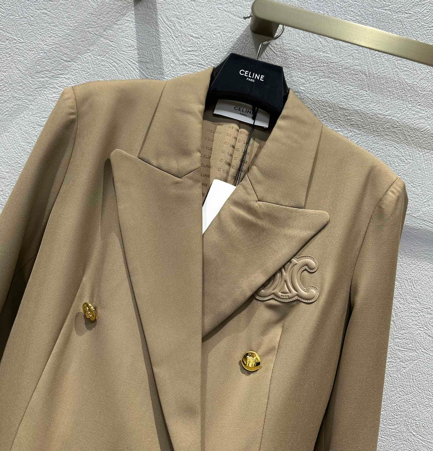 賽C家-2403 24早春凱旋門LOGO西裝外套