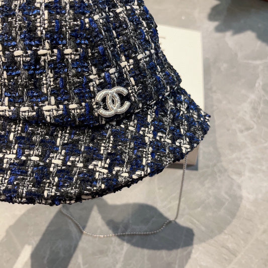 小香家-彩色刺繡漁夫帽 黑色