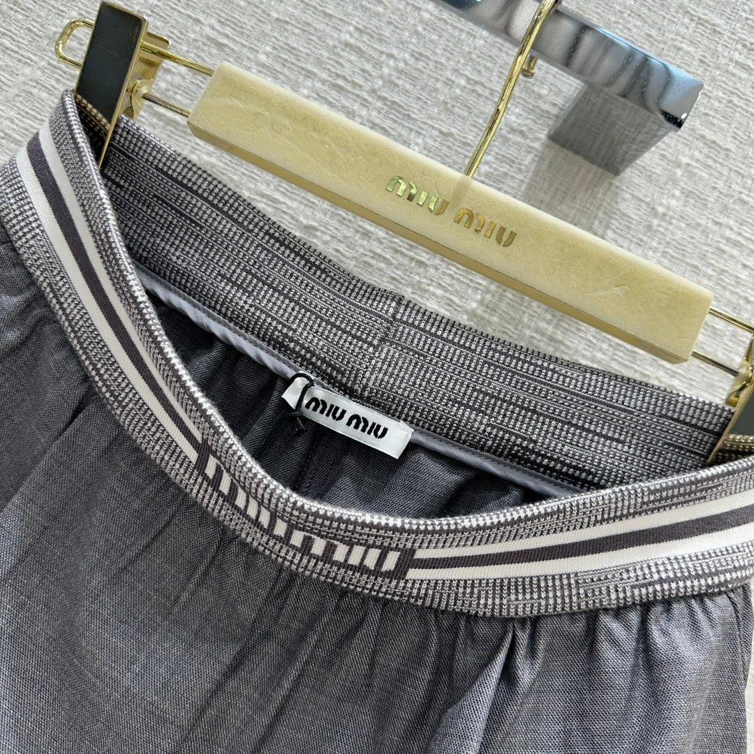 穆M家-2404 24早春新品！格雷系灰色寬腿直筒褲