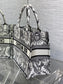 迪D家-2024春夏系列 Book Tote 太陽刺繡 黑白色 中號