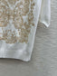 迪D家-2403 花花蝴蝶系列刺繡針織短袖 白色