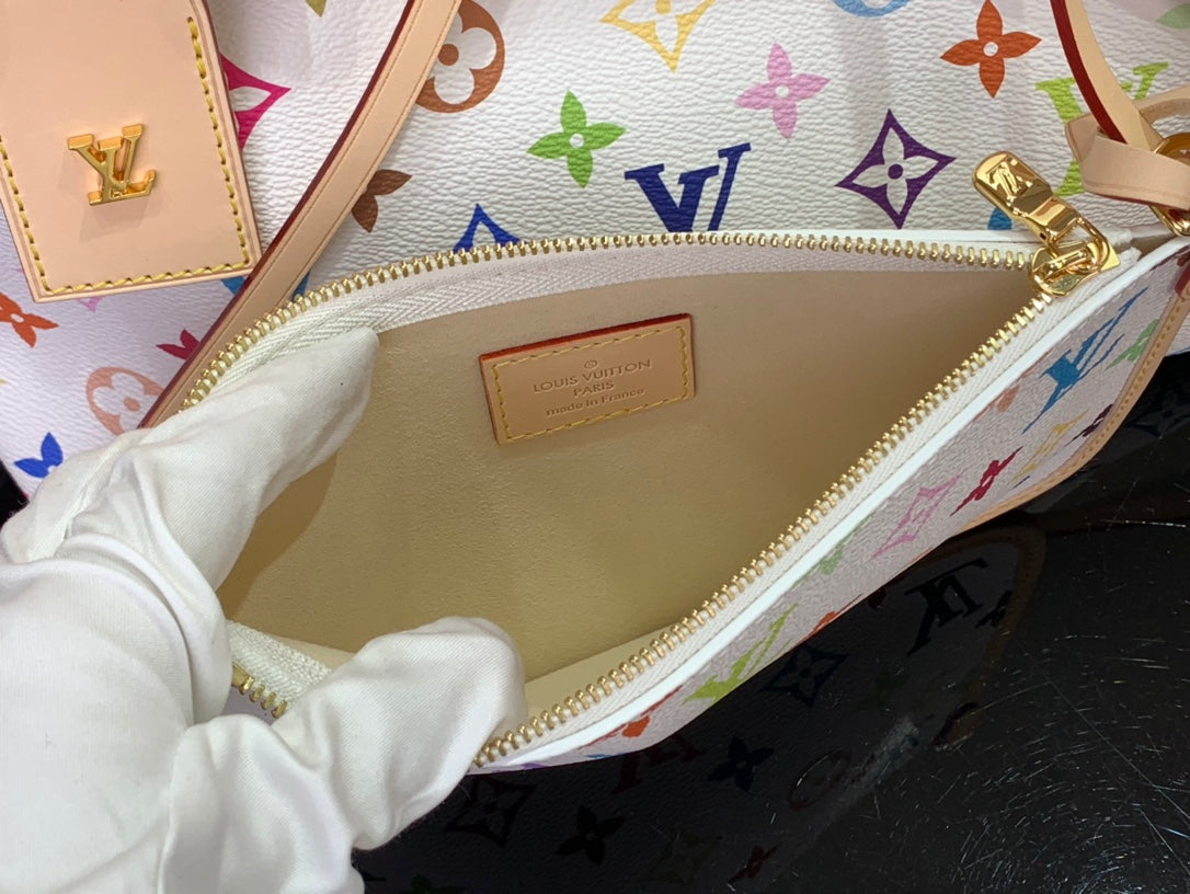 路L家-Carryall 帆布皮革蝴蝶結手袋 白色