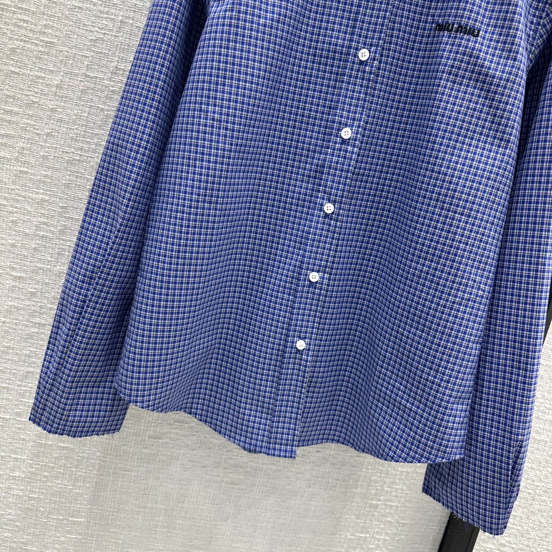 穆M家-2404 24春夏新品本季最火格紋襯衫