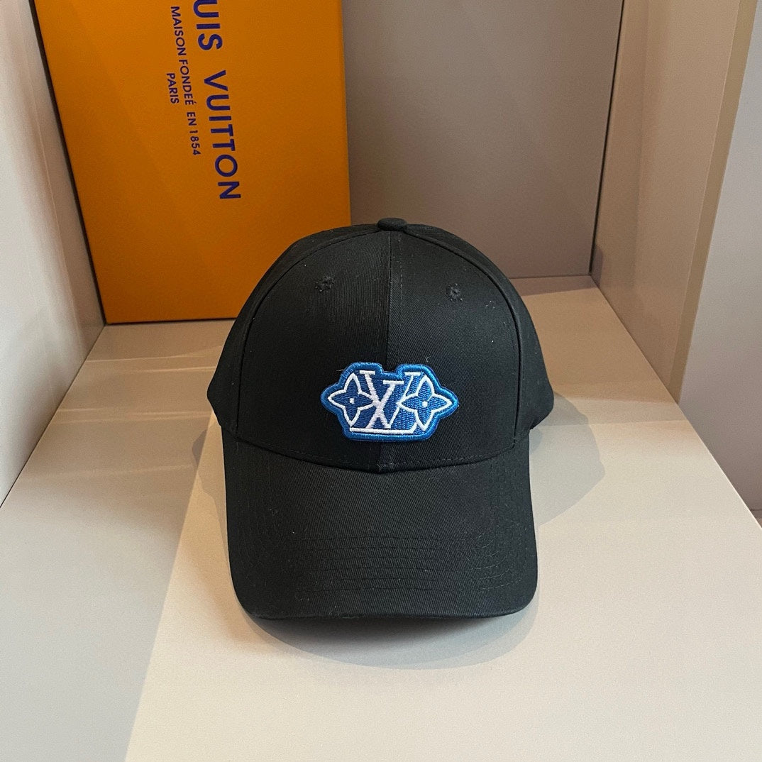 路L家-新款Logo刺繡鴨舌帽 黑色