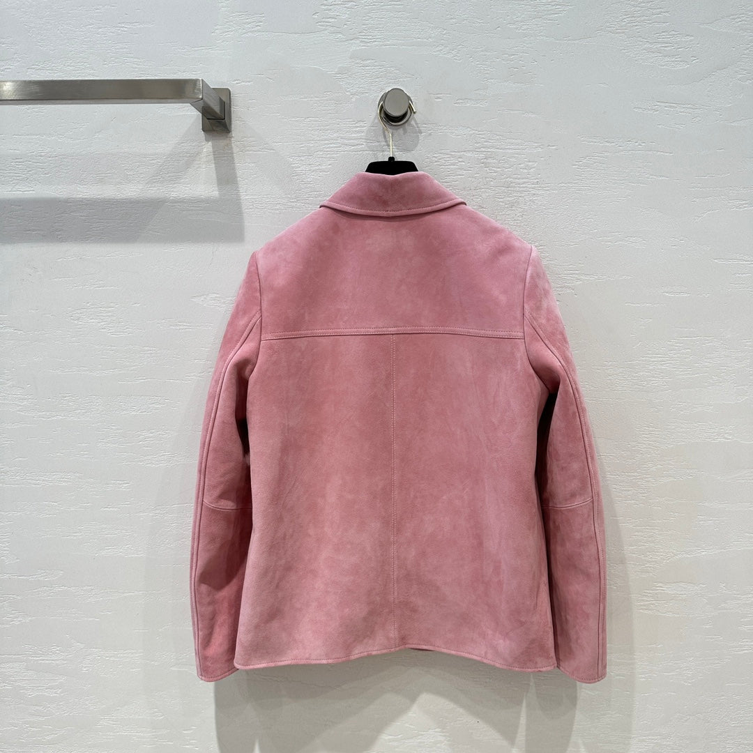 穆Ｍ家-2404 24早春新品時髦分子風氣質山羊絨面套裝