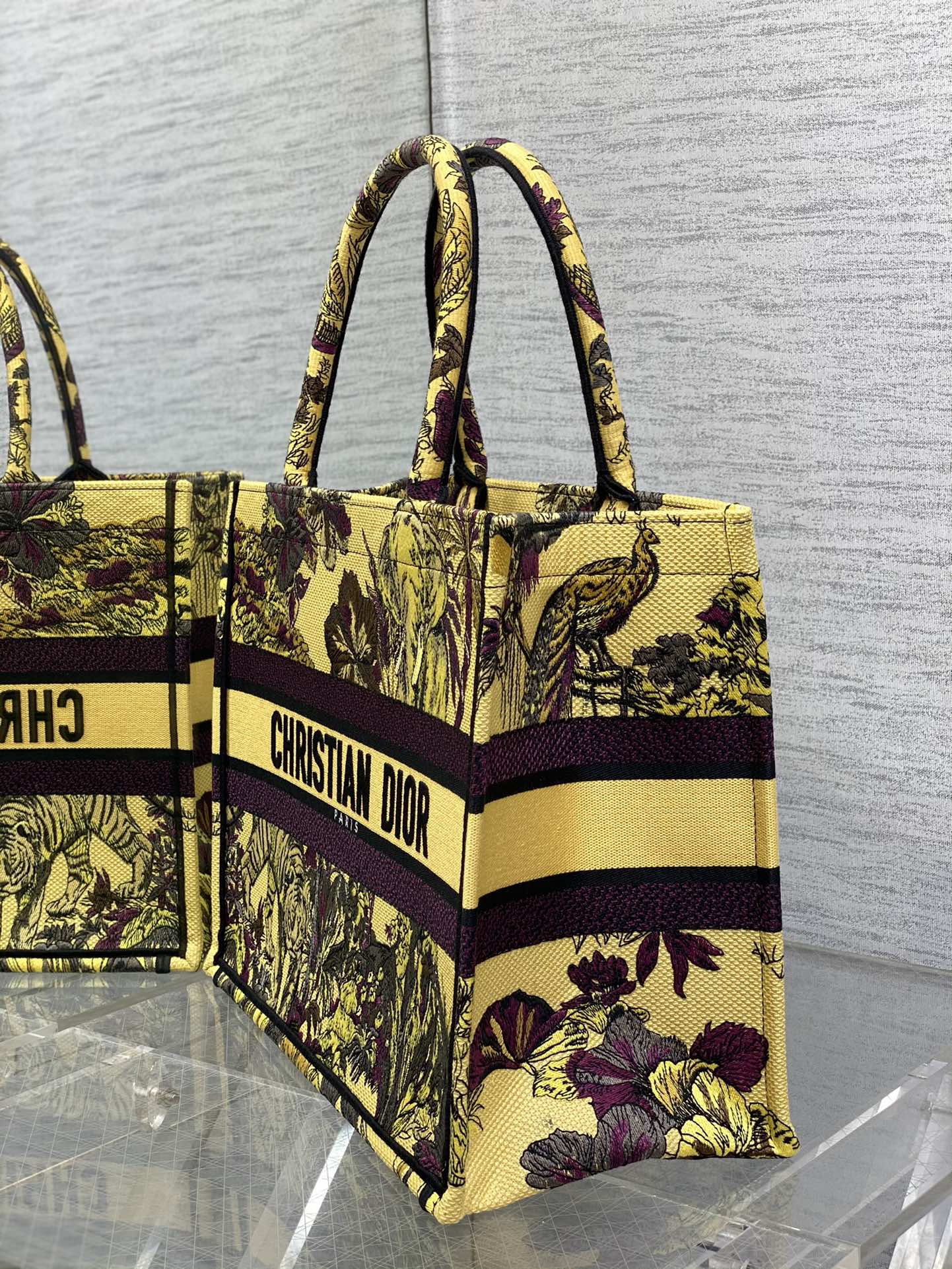 迪D家-Book Tote 2023春夏系列 動物園黃色 中號