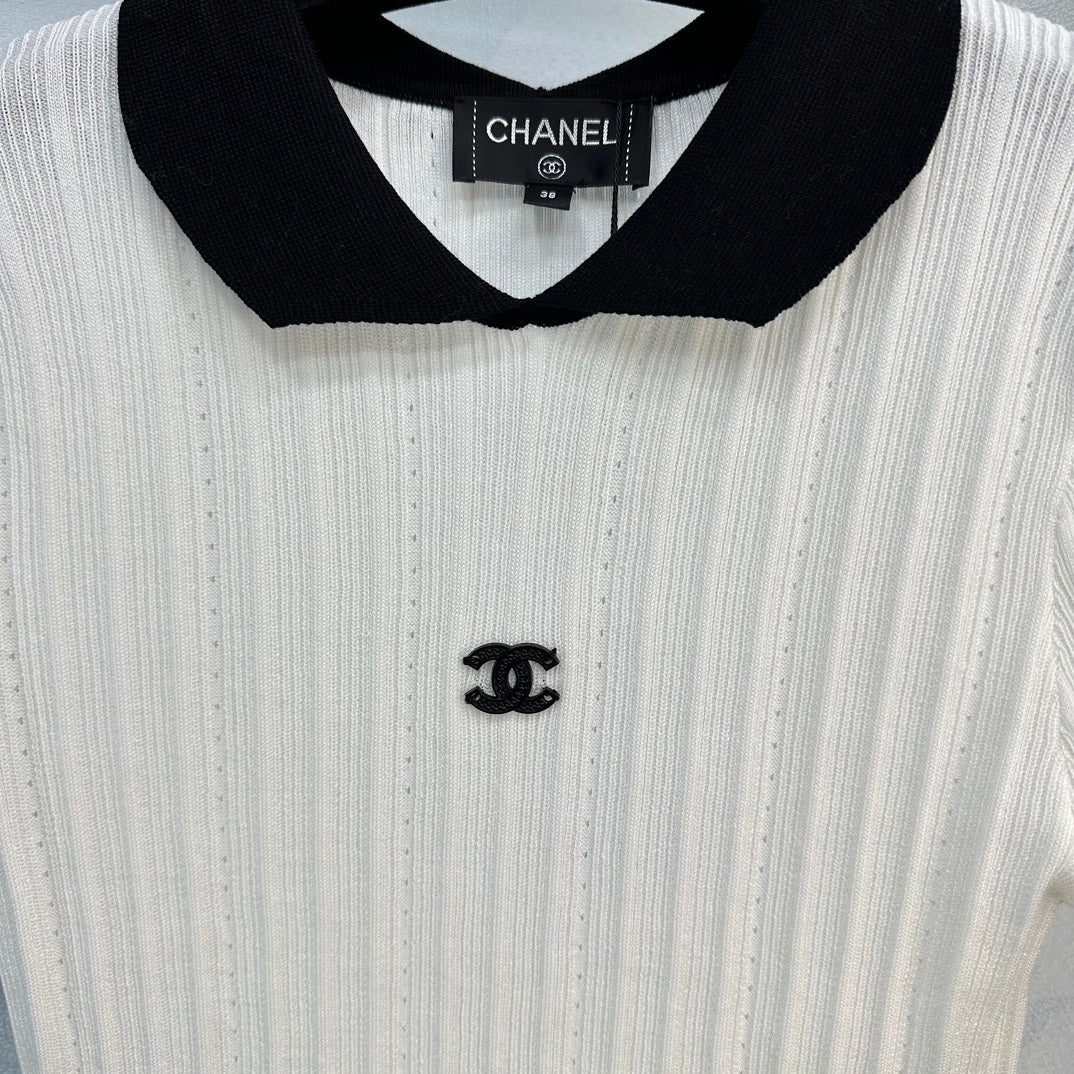 小香家-2404 春夏新品絕美小仙女紗線短版上衣 白色