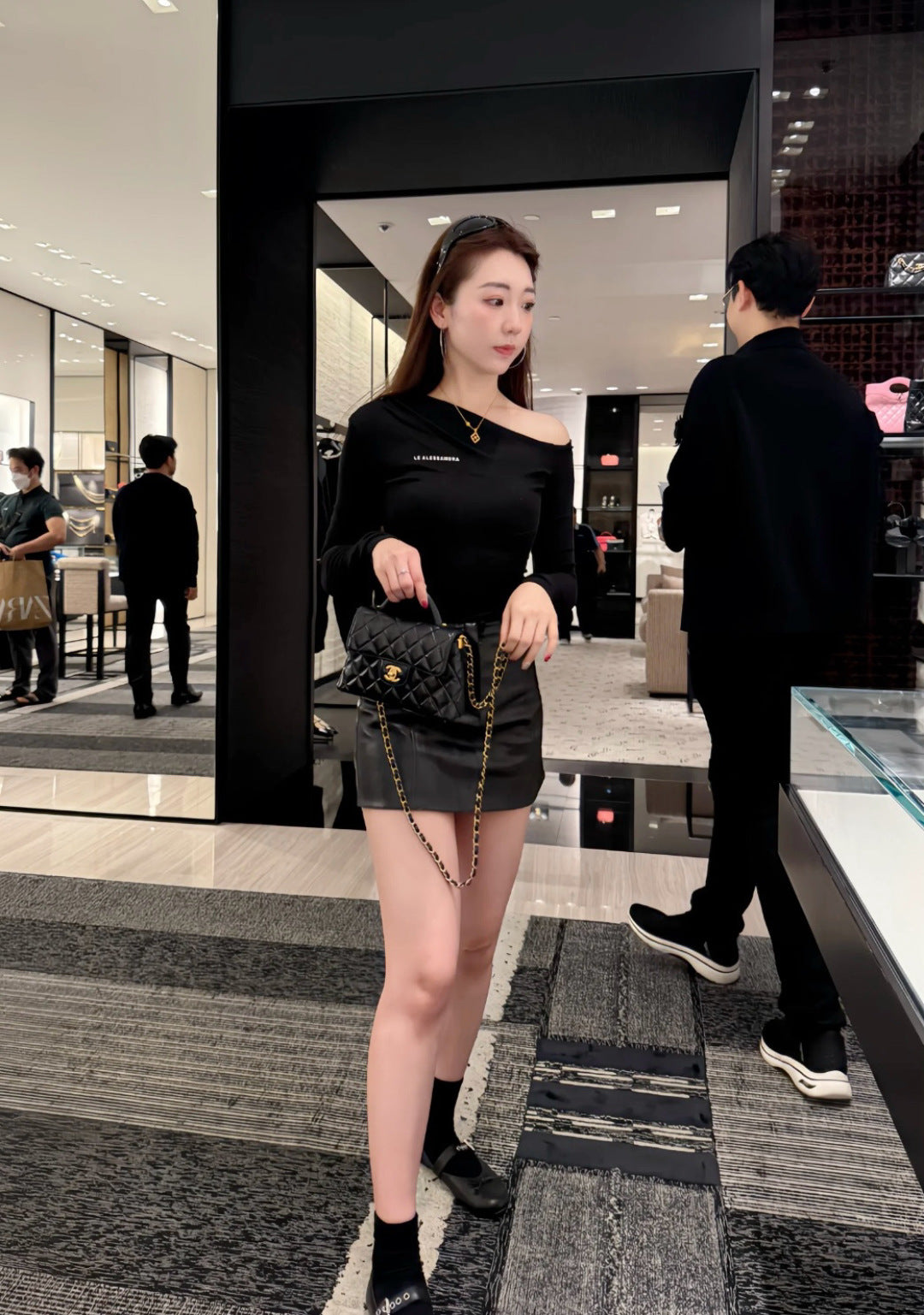 小香家-25P 羊毛Kelly 黑色