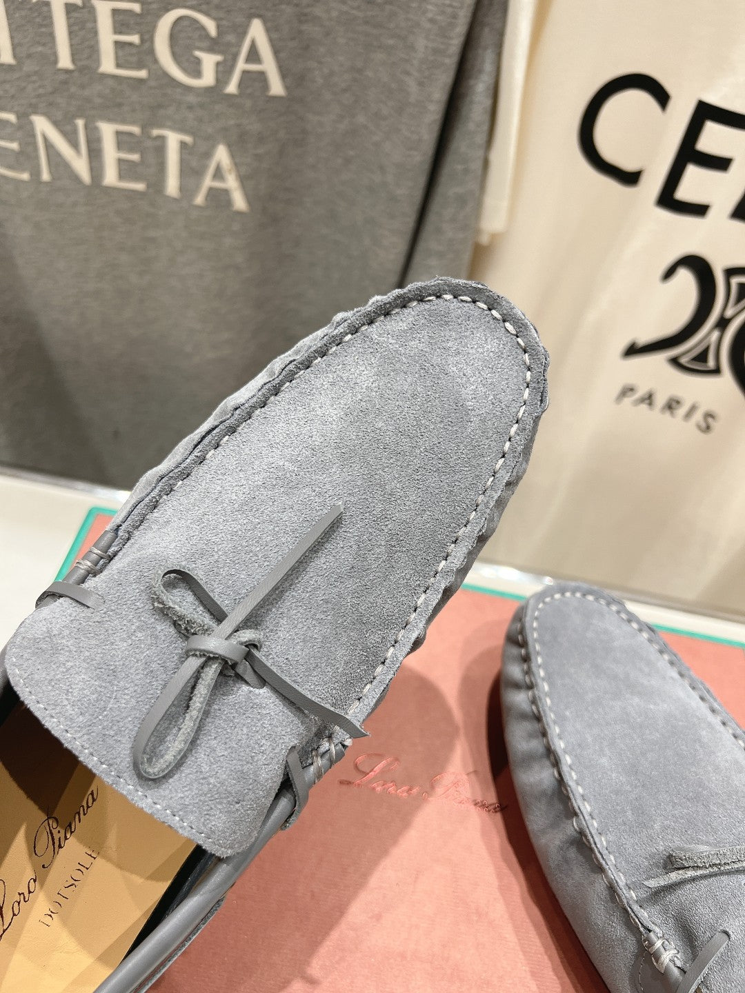 L-Piana-2024 新款豆豆鞋 灰色