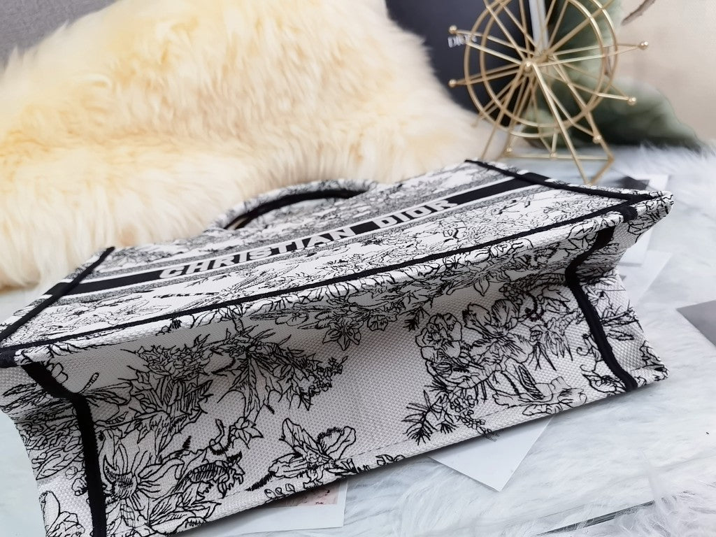 迪D家 Book Tote 田園花之蜻蜓 中號36.5cm