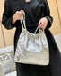 小香家-2023春夏新款 22BAG 小號 銀色 上身圖
